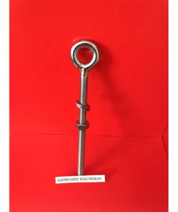 STAINLESS STEEL WELDED EYE BOLT WITH WASHER AND NUT 