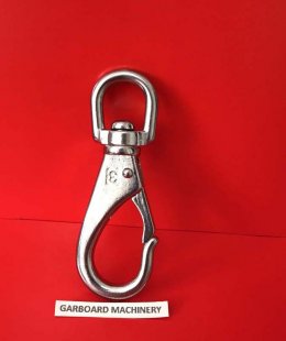 STAINLESS STEEL SWIVEL EYE SPRING SNAP HOOK