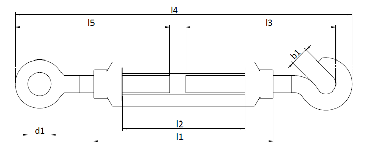 Din 1480 Turnbuckle